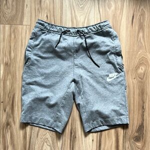 Nike Gray Athletic Shorts with Elastic Waistband